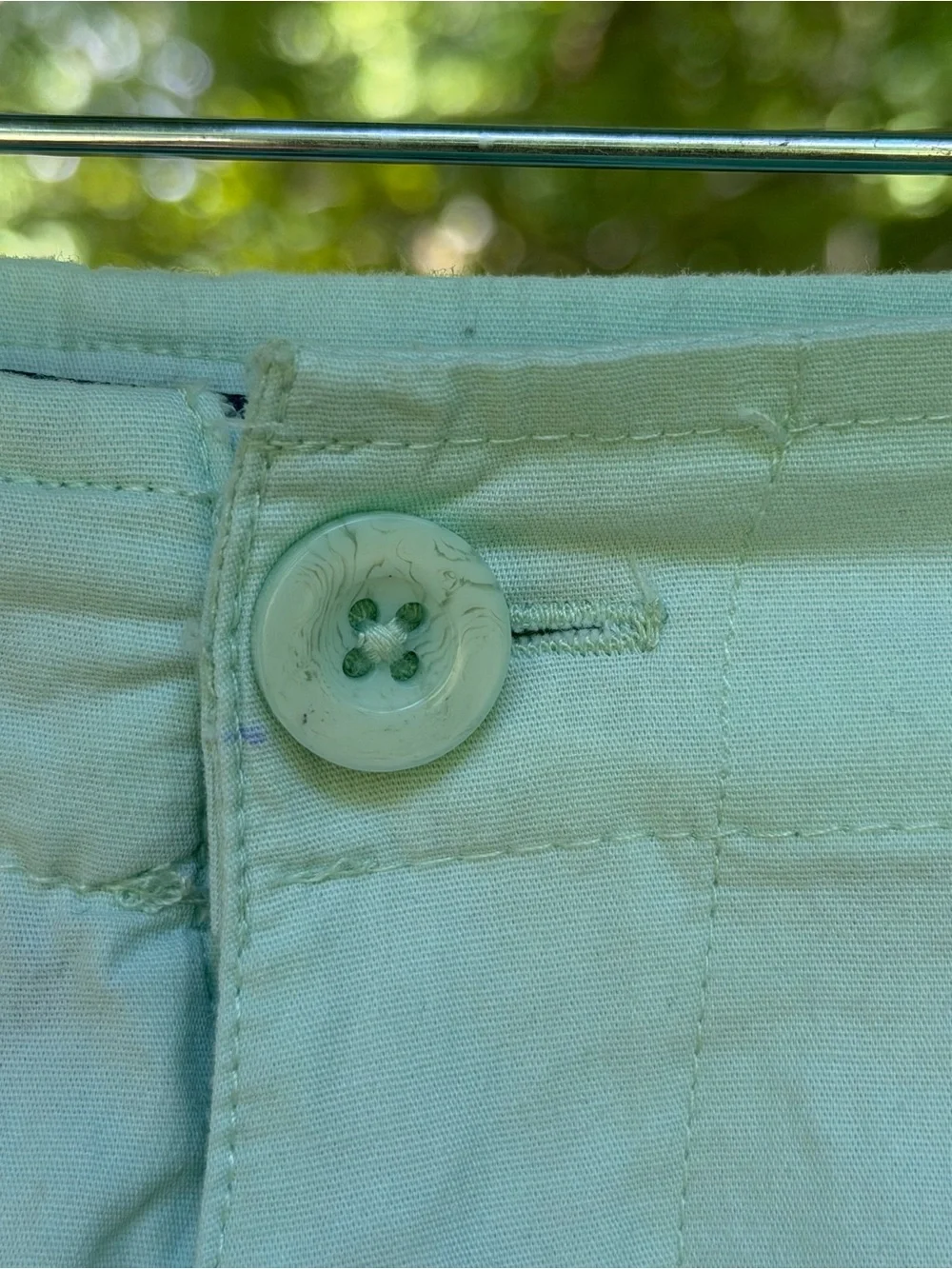 Caribbean Joe Mint Green Stretch Cotton Shorts Size 16